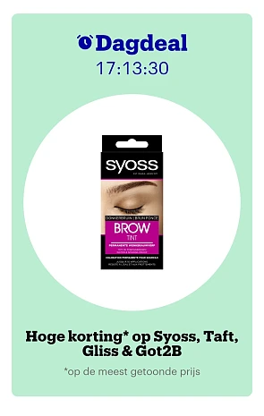 Dagdeal: hoge korting op Syoss, Taft, Gliss & Got2B bij bol.com