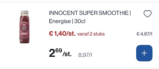 Innocent super smoothie energise 30 cl