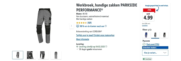 werkbroek