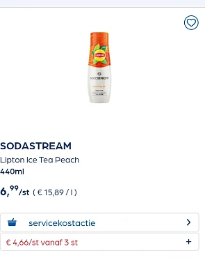 Collect&go SODASTREAM Lipton Ice Tea Peach 440ml