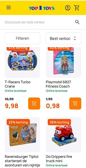 Top1toys tot 50% korting