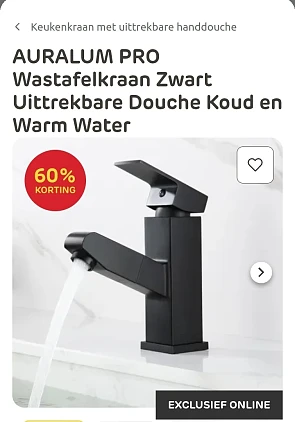 AURALUM PRO Wastafelkraan -60%