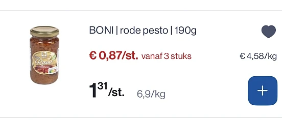 Boni rode pesto 190 gram