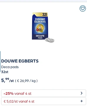 Collect&go DOUWE EGBERTS Deca pads 32st