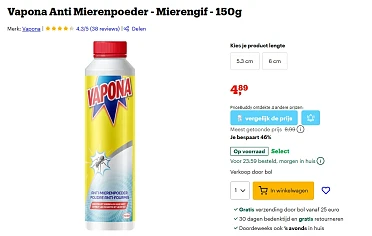 Vapona Anti Mierenpoeder 150g