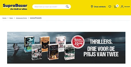 2+1 gratis 📖 Thrillers Lannoo