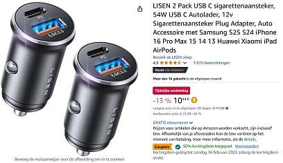 usb sigarettenaansteker