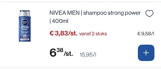 Nivea men shampoo strong power 400 ml