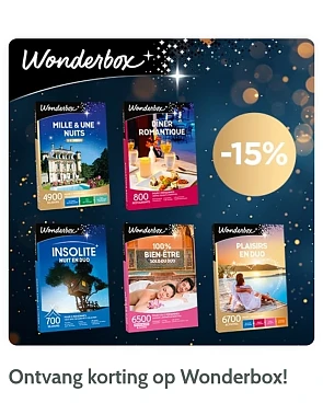 15% korting op Wonderbox