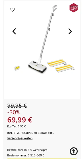 Stoommop SC 1 Upright