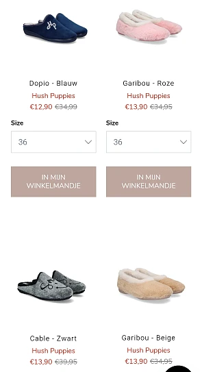 Hush puppies schoenen voor 35,98€!