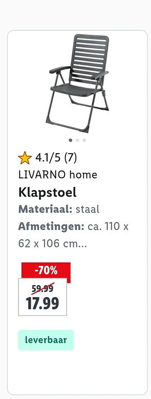 Image of klapstoel