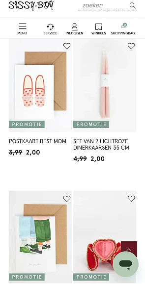 Sissy-boy promoties tot 55%