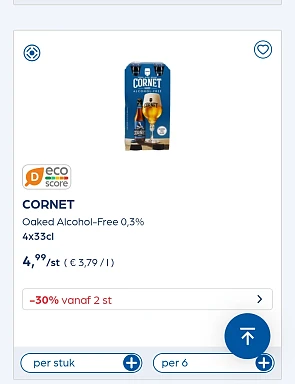 CORNET alcoholvrij colruyt