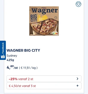 Collect&go WAGNER BIG CITY Sydney 425g