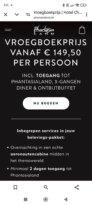 Korting verblijf hotel Charles lindbergh Phantasialand