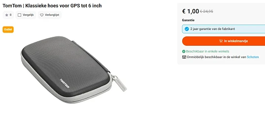 TomTom Klassieke hoes voor GPS tot 6 inch