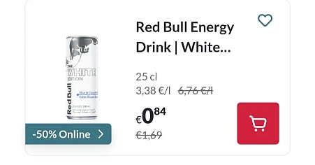 Red Bull | Energy Drink | White Edition | Kokos Blauwe Bosbes | 25 cl 25 cl -50% Online Delhaize