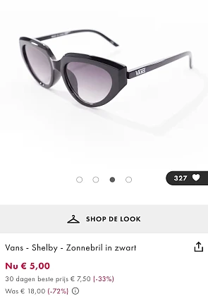 Vans zonnebril voor 5€