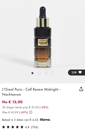 L'Oreal Paris - Cell Renew Midnight - Nachtserum