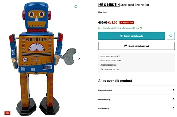 -50% speelgoed robot