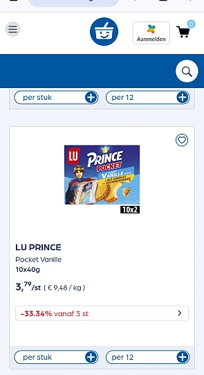 Lu prince koeken Colruyt
