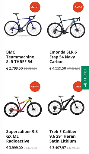 Bike republic outletprijzen tot 50%