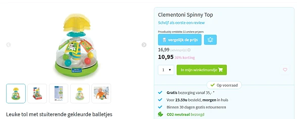 -36% Vrolijke tol van Clementoni 👶