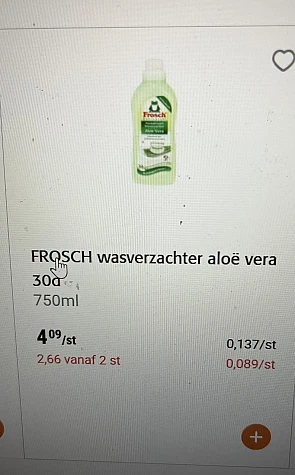 Frosch wasverzachter aloe vera 30 d