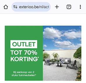 Exterioo outlet 70%