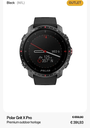 Polar outlet promo's