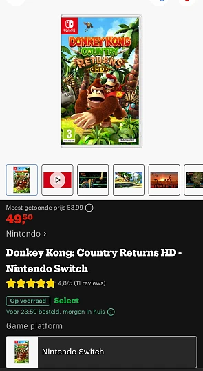 Donkey Kong gekocht voor 45,54€