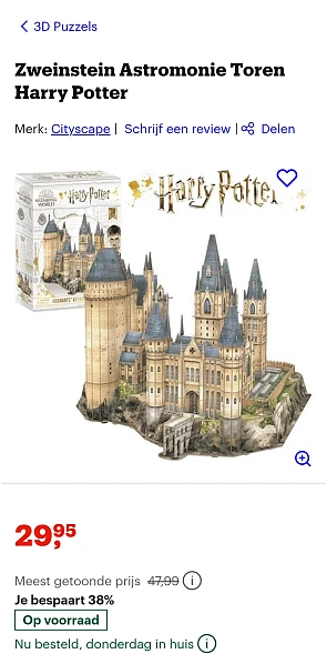 -38% Zweinstein Astromonie Toren Harry Potter