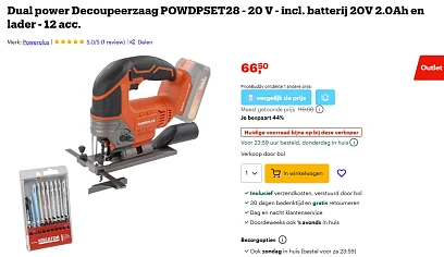 Dual power decoupeerzaag starterset