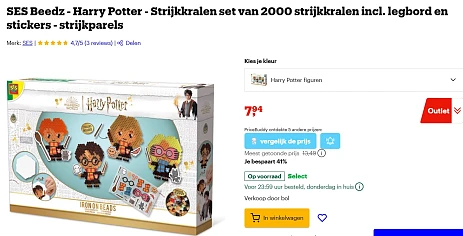>40% Harry Potter ⚡ Strijkkralen set van 2000 stuks