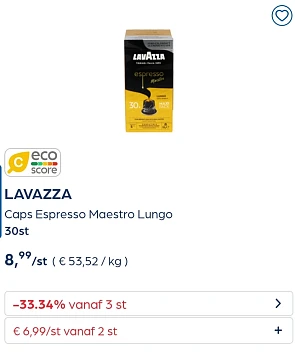 Collect&go LAVAZZA Caps Espresso Maestro Lungo 30st
