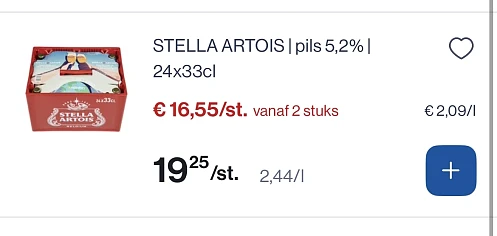 Stella artois 24x33 cl