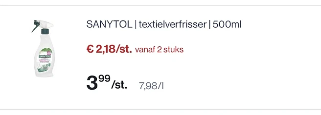 Sanytol textielverfrisser 500 ml