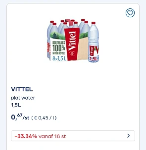 Collect&go VITTEL plat water 1,5L