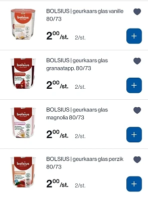 Bolsius True Scents geurkaars