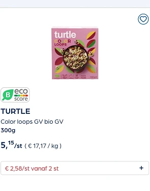 Collect&go TURTLE Color loops GV bio GV 300g