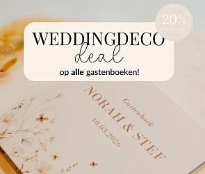 Weddingdeco gastenboeken korting