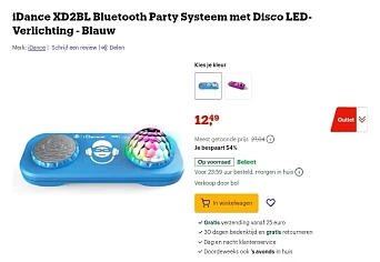 iDance XD2BL Bluetooth party systeem