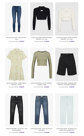 Calvin Klein jeans voor 25€