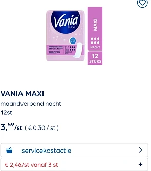 Collect&go VANIA MAXI maandverband nacht 12st
