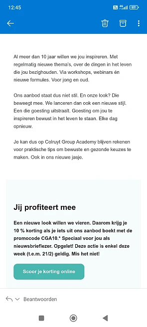 10% bij Colruyt Group Academy