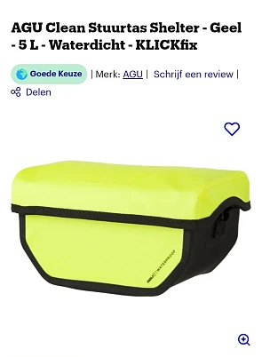 AGU Clean Stuurtas Shelter