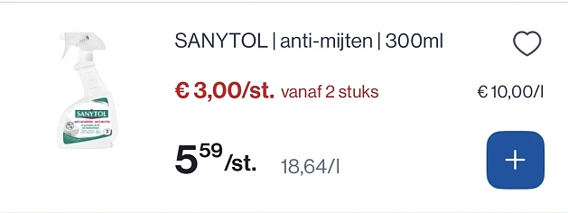 Sanytol anti mijten 300 ml