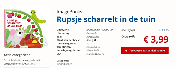 Rupsje scharrelt in de tuin