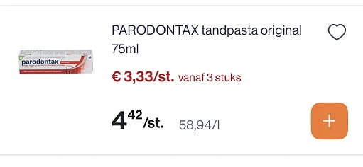 Parodontax tandpasta original 75 ml
